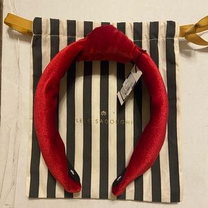 Lele Sadoughi Red Velvet Headband